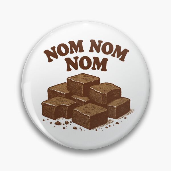 Aperçu de l'œuvre Brownies Nom Nom Nom Mangeur de Brownies Brownie Gear créée et vendue par DynamicDesign.