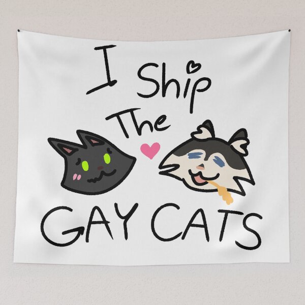 Item preview, Gay Cats - Raven & Barley  designed and sold by Daturnity.