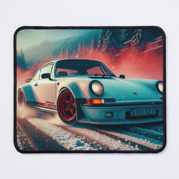 Item preview, "Arctic Drift King - Neon Snow Race Art" designed and sold by Ghost Archer Illusions.