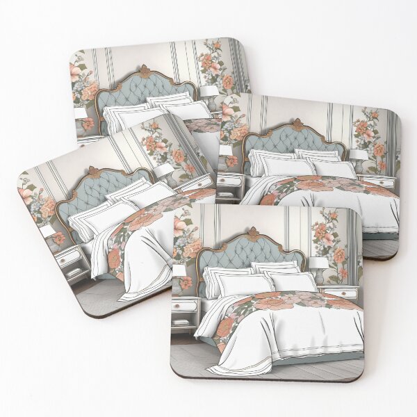 Item preview, Grandmillennial Floral Bedroom Print designed and sold by MatthewAMerman.