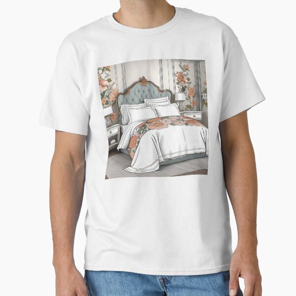Item preview, Grandmillennial Floral Bedroom Print designed and sold by MatthewAMerman.