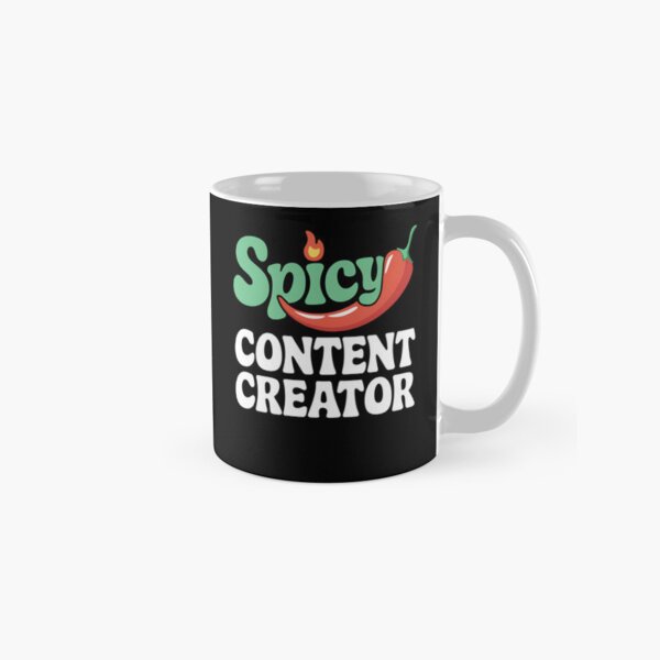 Vista previa del artículo con la obra «Creador de contenido picante», diseñado y vendido por Nekusa.