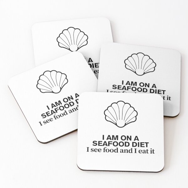 Item preview, I Am On A Seafood Diet, I See Food and I Eat It designed and sold by HollowCanvas.