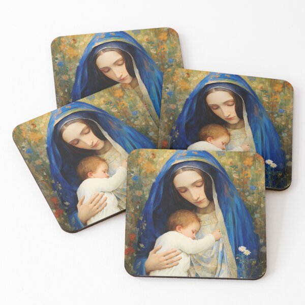 Item preview, The Eternal Mother Mary and the Infant Jesus designed and sold by SanctifiedSouls.