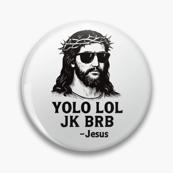 Item preview, YOLO LOL JK BRB Jesus Faith Easter Resurrection Funny Jesus Gear designed and sold by DynamicDesign.