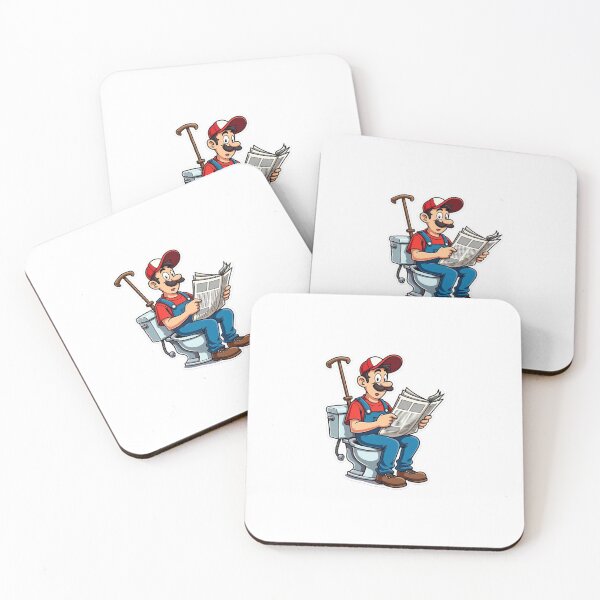 Item preview, Goofy Plumber on Toilet Sticker – “I’ve Seen It All” designed and sold by Gscode.