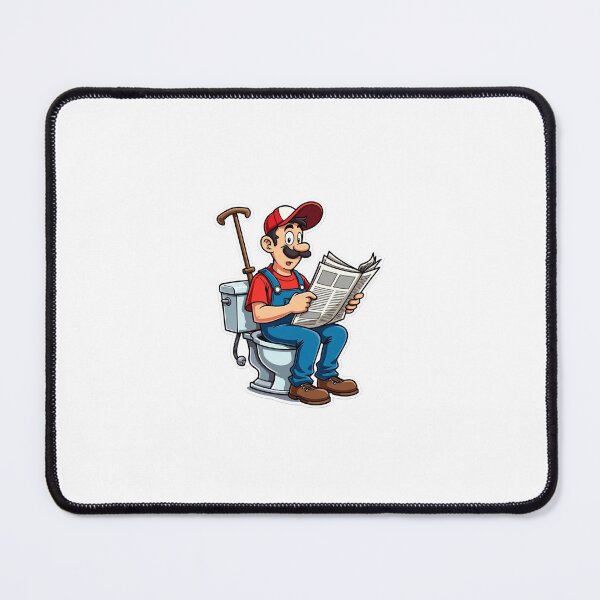 Item preview, Goofy Plumber on Toilet Sticker – “I’ve Seen It All” designed and sold by Gscode.