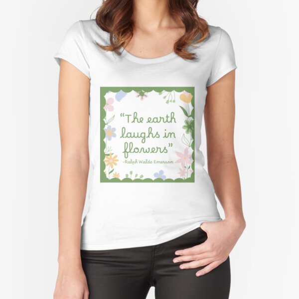 Item preview, "The Earth Laughs in Flowers" - Ralph Waldo Emerson designed and sold by emh-11.