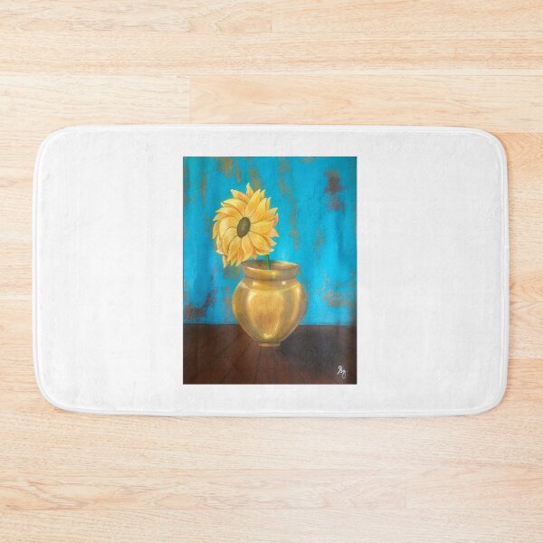 Item preview, Sunflower in Golden Vase designed and sold by Seemantaparna Ghosh.