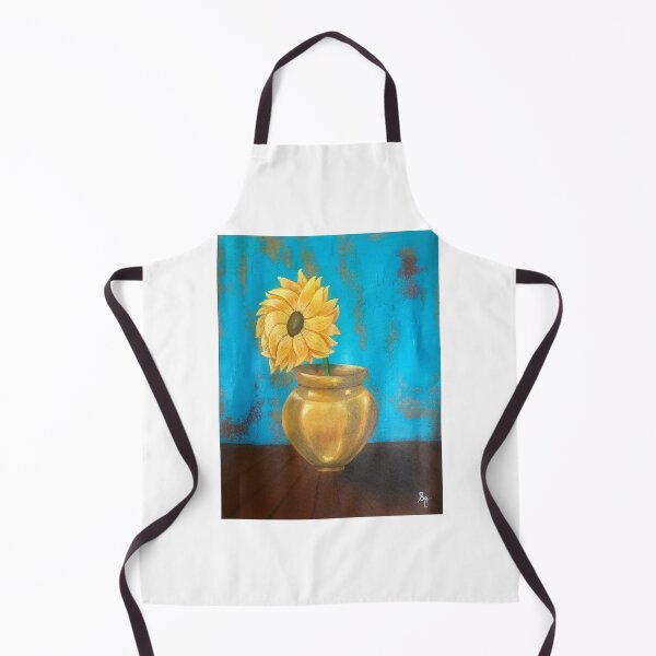 Item preview, Sunflower in Golden Vase designed and sold by Seemantaparna Ghosh.