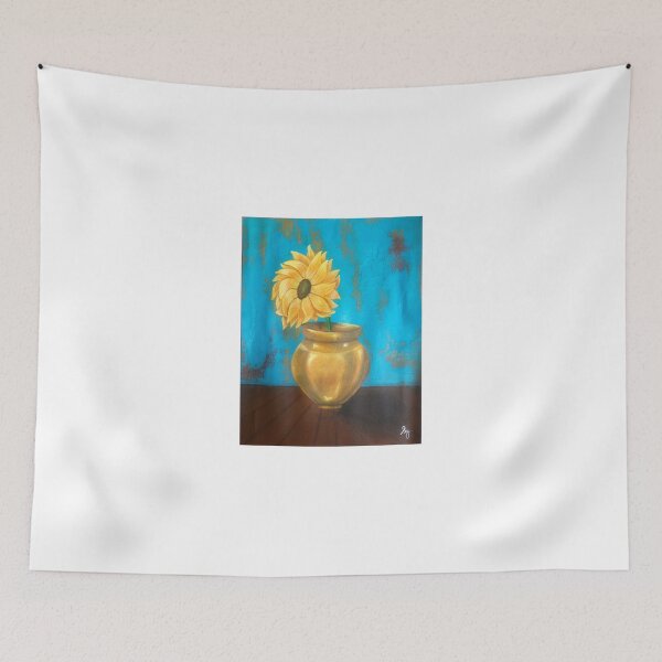 Item preview, Sunflower in Golden Vase designed and sold by Seemantaparna Ghosh.