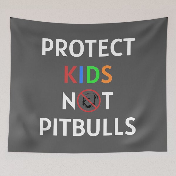 Item preview, Protect Kids Not Pitbulls (white text) designed and sold by impeaking.