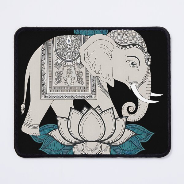 Item preview, Spiritual Elephant Face Above Lotus Flower designed and sold by Nekusa.
