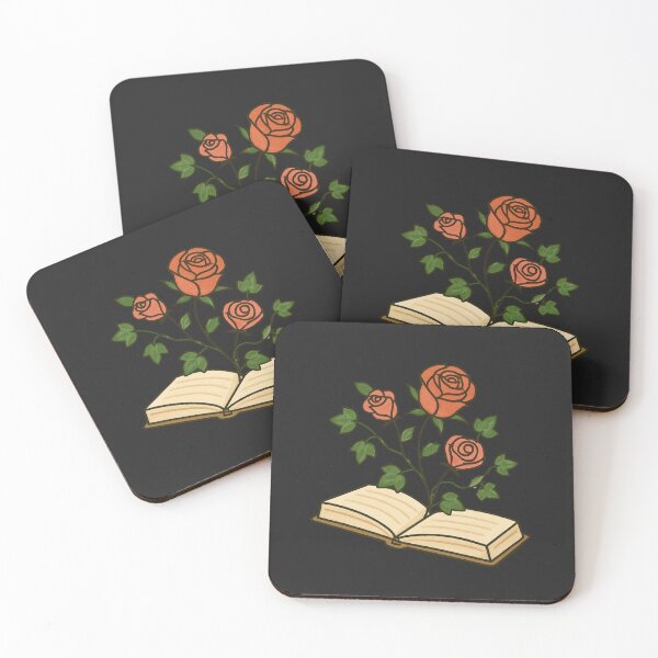 Item preview, Book Floating with Ivy Vines and Roses – Whimsical Floral Book Art designed and sold by ColorSplash123.