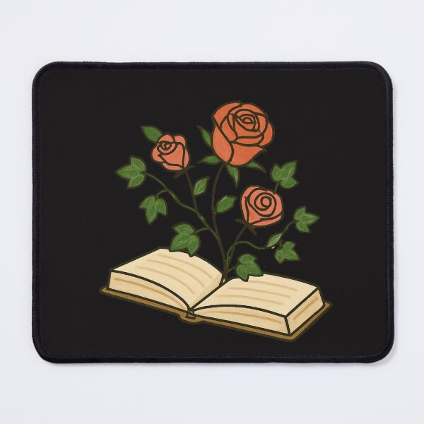 Item preview, Book Floating with Ivy Vines and Roses – Whimsical Floral Book Art designed and sold by ColorSplash123.