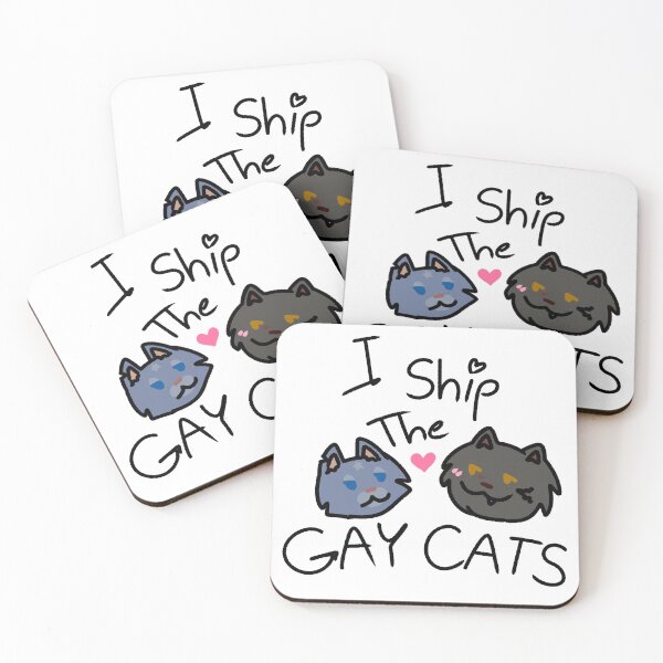 Item preview, Gay Cats - Blue & Yellow  designed and sold by Daturnity.