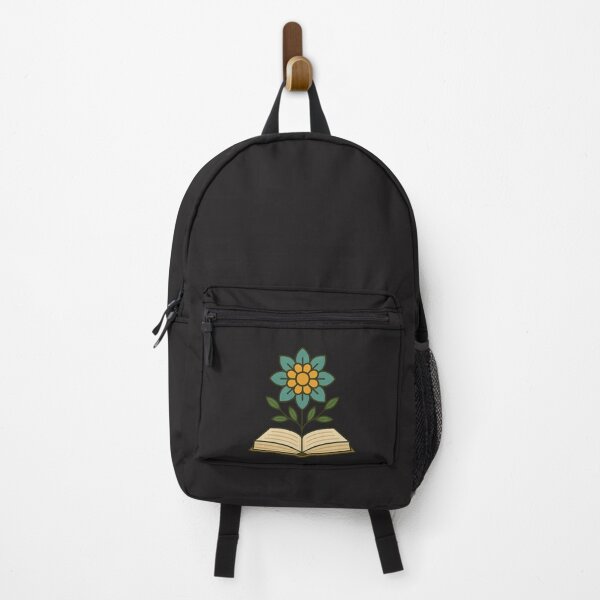 Item preview, Minimal Floral Mandala Sprouting from Pages – Calm Book & Botanical Design designed and sold by ColorSplash123.