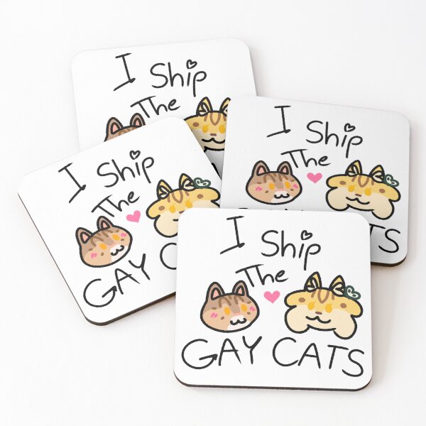 Item preview, Gay Cats - Leaf & Moth designed and sold by Daturnity.