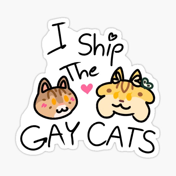 Item preview, Gay Cats - Leaf & Moth designed and sold by Daturnity.