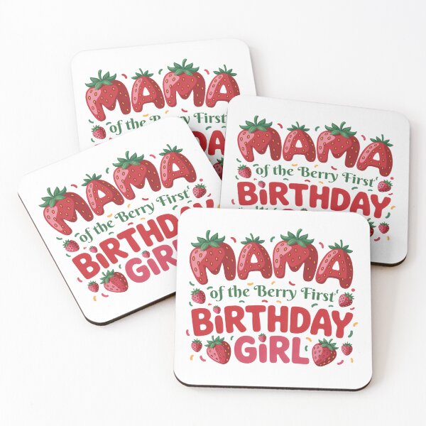 Item preview, Mama of the Berry First Birthday Girl – Strawberry Theme designed and sold by Sonchai Paladsai.