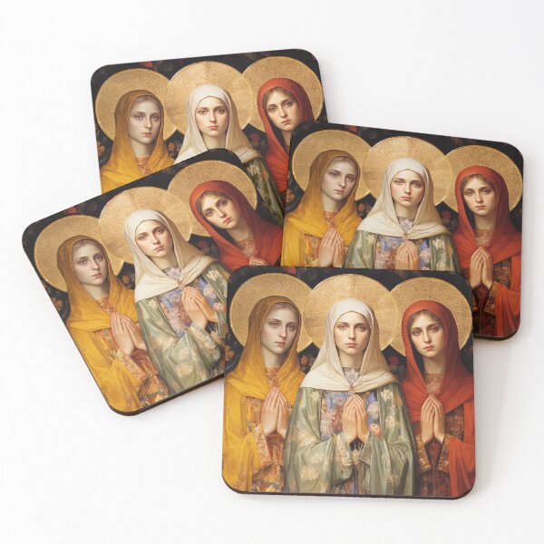 Item preview, Saints Metrodora, Nymphodora and Menodora designed and sold by SanctifiedSouls.