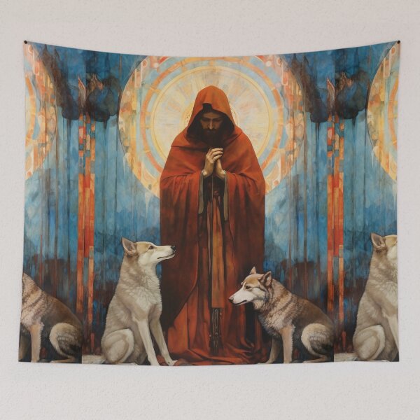 Item preview, Saint Ailbhe designed and sold by SanctifiedSouls.