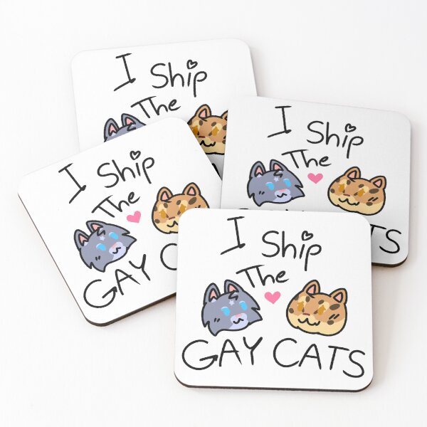 Item preview, Gay Cats - Misty & Leopard designed and sold by Daturnity.
