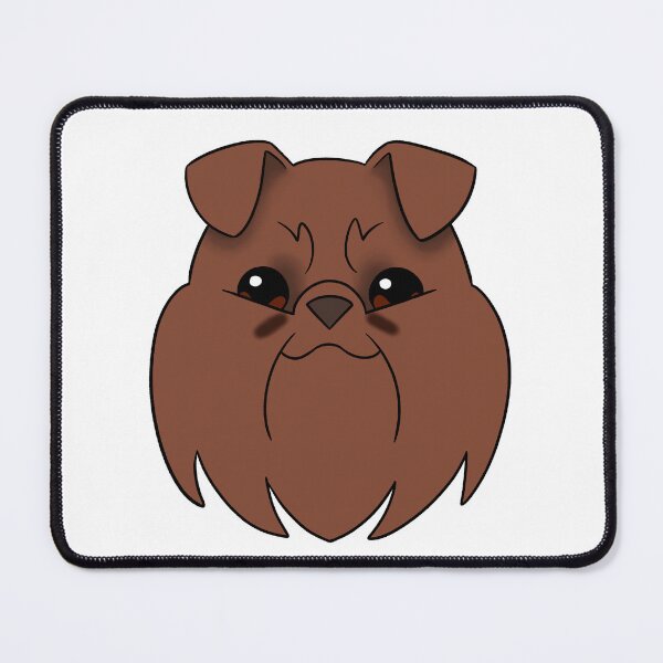Item preview, Brown Brussels Griffon Tear Stains designed and sold by OliRoseArt.