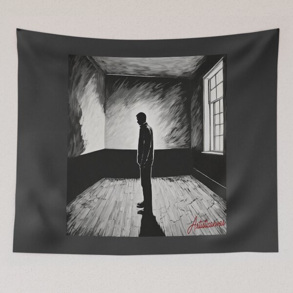 Item preview, "Solitude and Shadows: Noir Atmosphere in Monochrome" designed and sold by Artisticanvas.