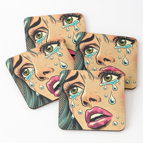 Item preview, Pop Art: Crying Woman designed and sold by PinUpPizzazz.