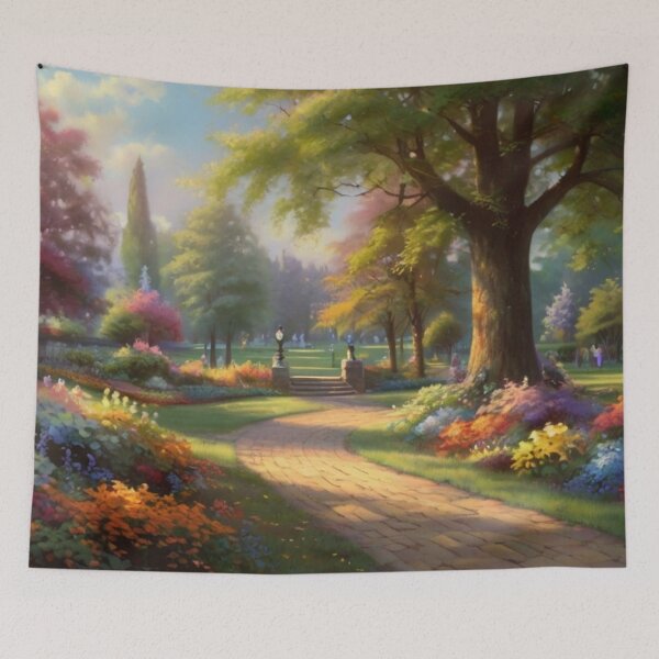 Item preview, Sunlit Moments A Public Park in Summer designed and sold by BlareBlare.