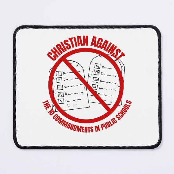 Item preview, Christian Against The 10 Commandments in Public Schools designed and sold by CheekyGrace.