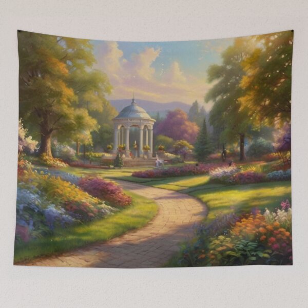 Item preview, Public Park Stroll on a Summer Day designed and sold by BlareBlare.