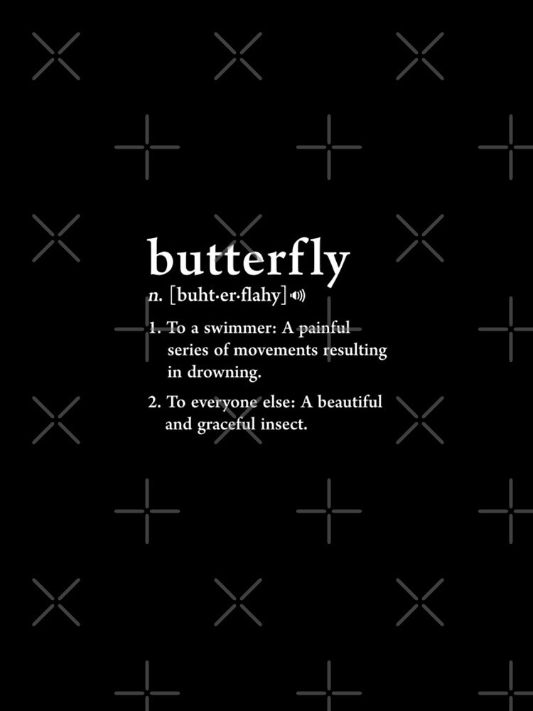 "Butterfy Definition Funny Swimming Gag Gift Cool Swimmer" iPhone Case