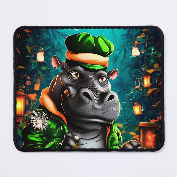 Item preview, Enchanted Forest Hippo designed and sold by Nalinthip.