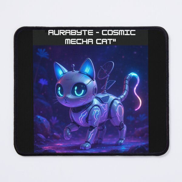 Item preview, "Aurabyte – Cosmic Mecha Cat" designed and sold by SommanasShop.