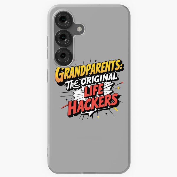 Item preview, Grandparents The Original Life Hackers T-Shirt – Fun Retro Comic Quote Tee, Cool Grandpa Grandma Gift designed and sold by Typography Prints.