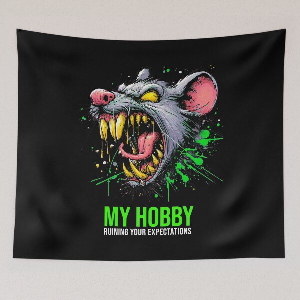 Item preview, Green Splatter Rat Ruining Expectations designed and sold by AtuqStudio.