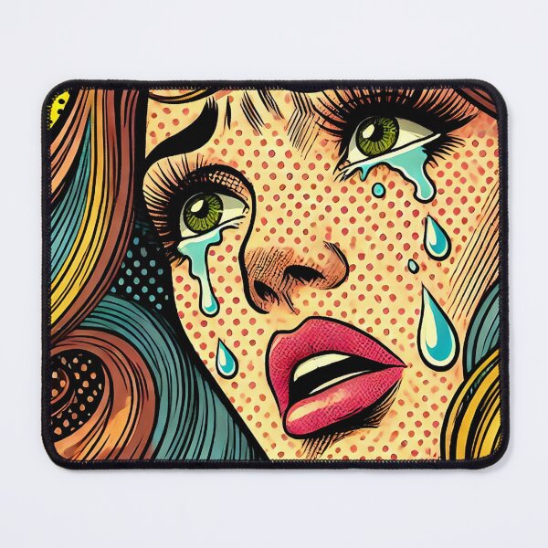 Item preview, Pop Art: Crying Woman designed and sold by PinUpPizzazz.