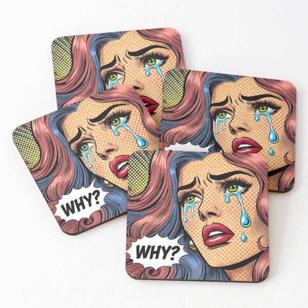 Item preview, Pop Art: Crying Woman designed and sold by PinUpPizzazz.