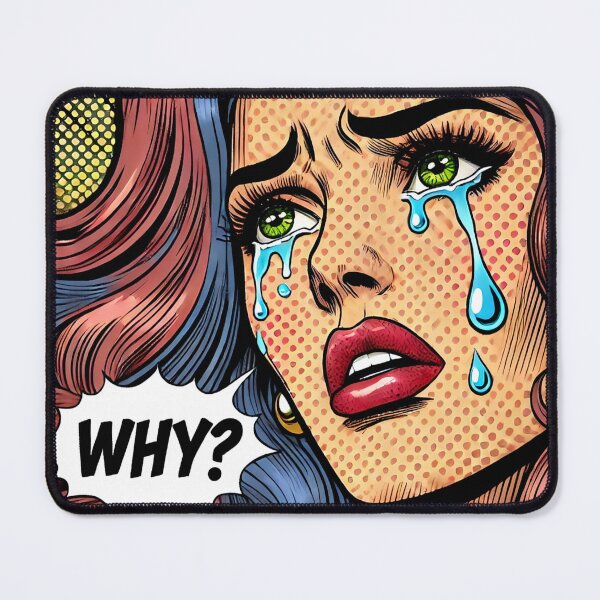 Item preview, Pop Art: Crying Woman designed and sold by PinUpPizzazz.