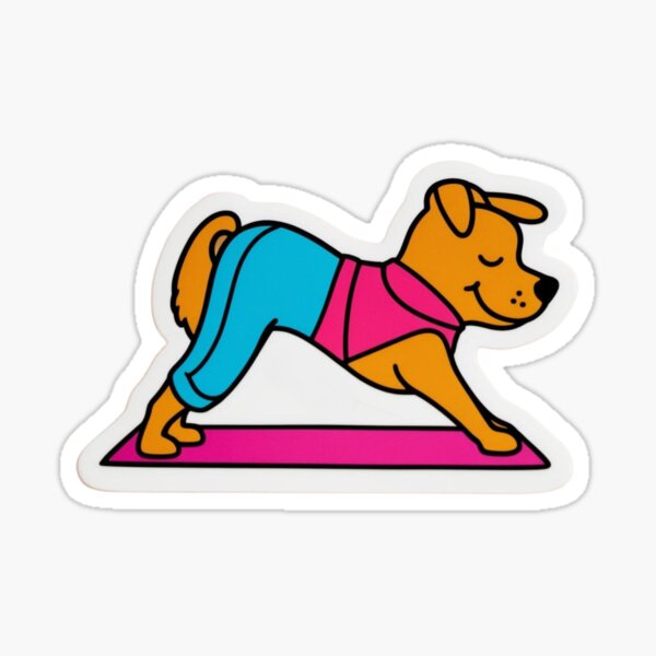 Item preview, Downward Dog Yoga Pup designed and sold by Yogabyadeola.