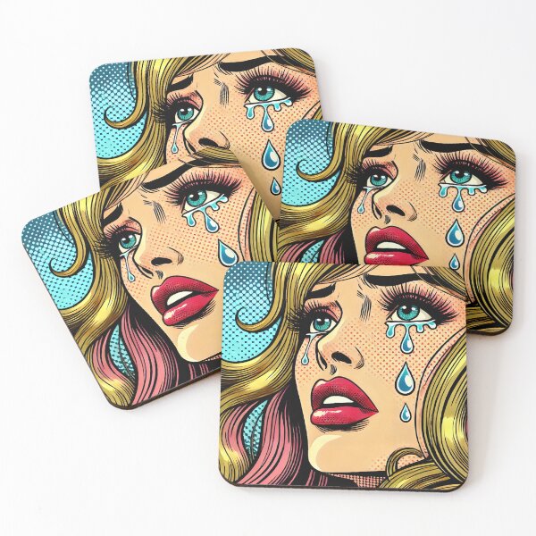 Item preview, Pop Art: Crying Woman designed and sold by PinUpPizzazz.