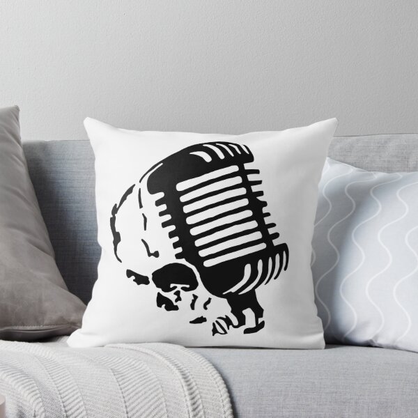 Item preview, Skull with microphone designed and sold by tesh4skulls.