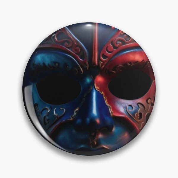 Item preview, theatrical mask in red and blue hue designed and sold by optimusprime39.