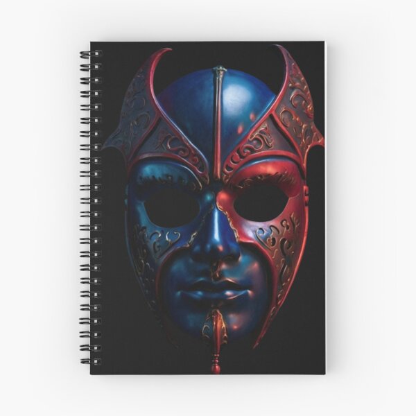 Item preview, theatrical mask in red and blue hue designed and sold by optimusprime39.