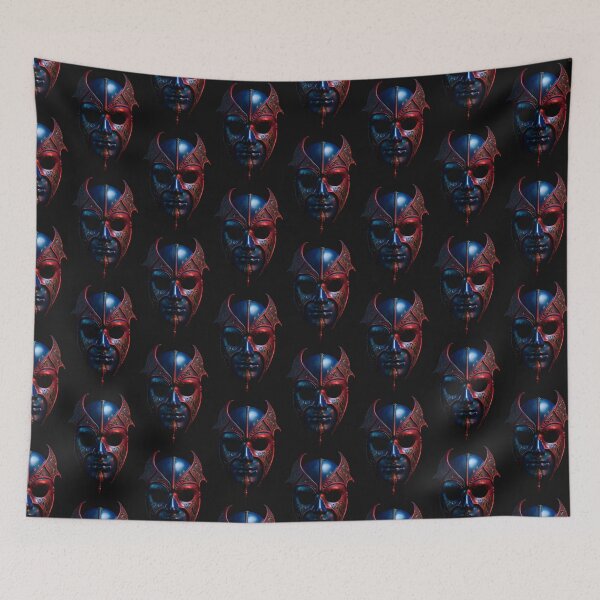 Item preview, theatrical mask in red and blue hue designed and sold by optimusprime39.