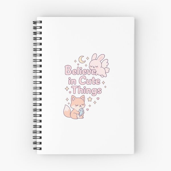Item preview, Believe in Cute Things – Magical Bunny & Fox Design designed and sold by KiraKira Moon Atelier.