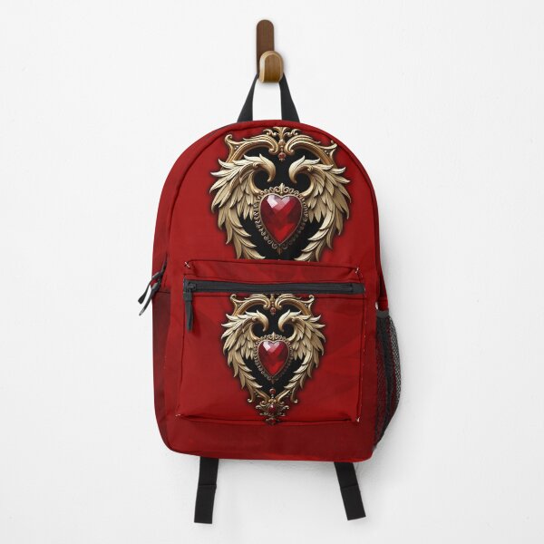 Item preview, Elegance in red and gold, the gothic heart of fire and gold designed and sold by nicky2342.