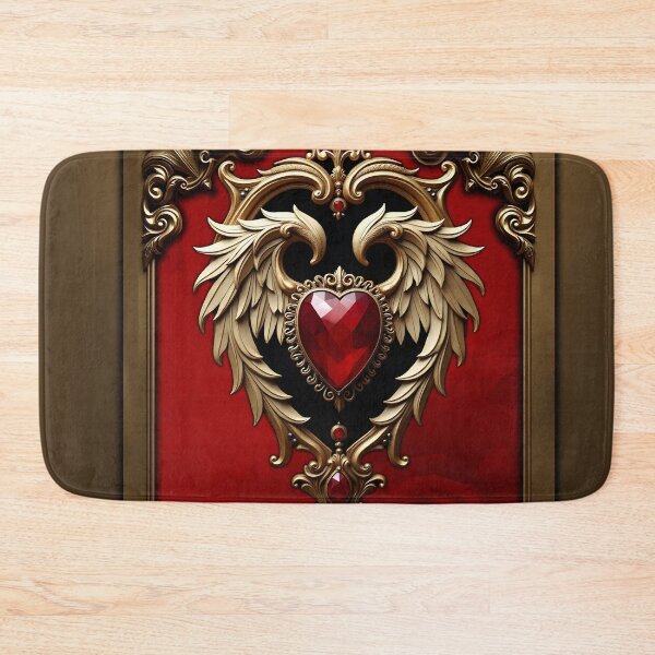 Item preview, Elegance in red and gold, the gothic heart of fire and gold designed and sold by nicky2342.